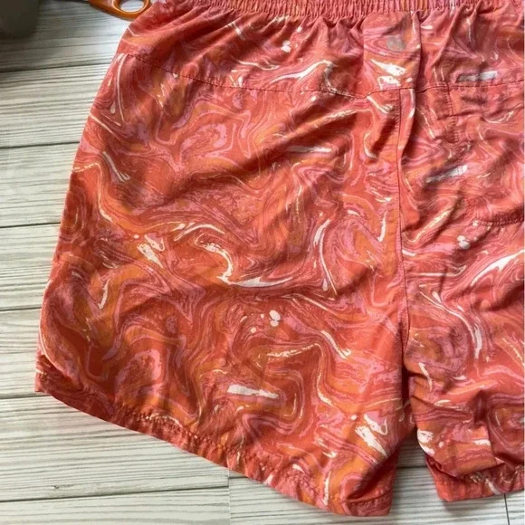 Eddie Bauer pink wave print athletic hiking shorts women’s size medium - Picture 10 of 12